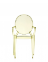 Chaise LOUIS GHOST jaune Kartell - Valente Design de dos