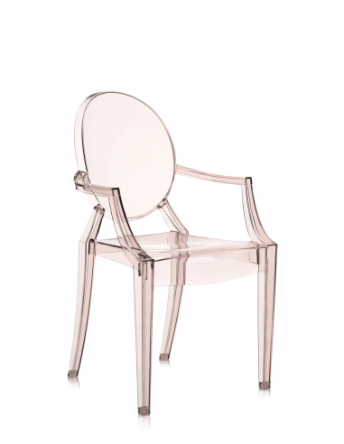Chaise LOUIS GHOST orange Kartell - Valente Design de 3/4