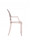 Chaise LOUIS GHOST orange Kartell - Valente Design de profil