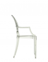 Chaise LOUIS GHOST vert transparent Kartell - Valente Design de profil