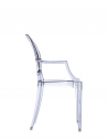 Chaise LOUIS GHOST bleu clair Kartell - Valente Design de profil