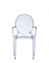 Chaise LOUIS GHOST bleu clair Kartell - Valente Design de dos