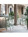 Tabouret MASTERS STOOL vert sauge Kartell - Valente design - terrasse