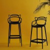 Tabourets MASTERS STOOL noir 35 et 75 cm Kartell - Valente design