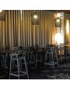 Tabouret MASTERS STOOL gris Kartell - Valente design - restaurant