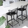 Tabouret MASTERS STOOL noir Kartell - Valente design - coin bureau