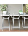 Tabouret MASTERS STOOL blanc Kartell - Valente design - coin bar
