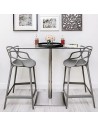 Tabouret MASTERS STOOL gris Kartell - Valente design - mise en scène