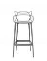 Tabouret MASTERS STOOL gris Kartell - Valente design - de face