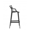 Tabouret MASTERS STOOL noir Kartell - Valente design - de profil