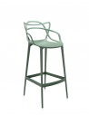 Tabouret MASTERS STOOL vert sauge Kartell - Valente design - de 3/4