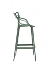 Tabouret MASTERS STOOL vert sauge Kartell - Valente design - de profil