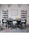 Chaise RE-CHAIR POWERED BY ILLY noir Kartell - Valente Design - mise en scène salle à manger