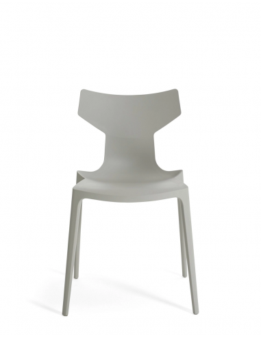 Chaise RE-CHAIR gris Kartell - Valente Design - de face