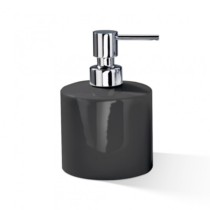 Distributeur de savon Porzellan DW 520 - Chrome et noir - Decor Walther - Valentedesign.com