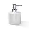 Distributeur de savon Porzellan DW 520 - Chrome et blanc - Decor Walther - Valentedesign.com