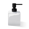 Distributeur de savon Porzellan DW 525 - Noir et blanc - Decor Walther - Valentedesign.com