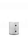 Meuble Componibili Classic 2 Portes argent mat Kartell - Valente Design - de profil