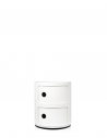 Meuble Componibili Classic 2 Portes blanc Kartell - Valente Design - de face