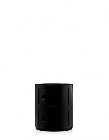 Meuble Componibili Classic 2 Portes noir Kartell - Valente Design - de face