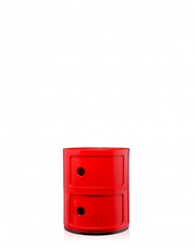 Meuble Componibili Classic 2 Portes rouge Kartell - Valente Design - de face