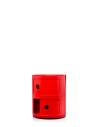 Meuble Componibili Classic 2 Portes rouge Kartell - Valente Design - porte ouverte