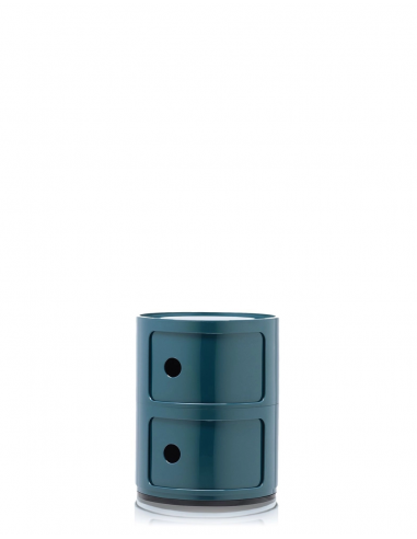 Meuble Componibili Classic 2 Portes bleu Kartell - Valente Design - de face