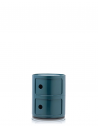 Meuble Componibili Classic 2 Portes bleu Kartell - Valente Design - de face