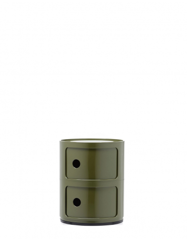 Meuble Componibili Classic 2 Portes vert Kartell - Valente Design - de face