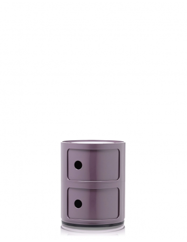 Meuble Componibili Classic 2 Portes violet Kartell - Valente Design - de face