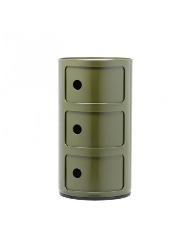 Meuble Componibili Classic 3 Portes vert - Kartell Valente Design