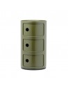 Meuble Componibili Classic 3 Portes vert - Kartell Valente Design