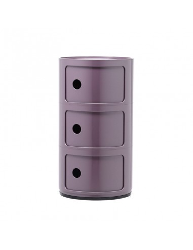 Meuble Componibili Classic 3 Portes violet - Kartell Valente Design