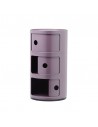 Meuble Componibili Classic 3 Portes violet - Kartell Valente Design - portes ouvertes