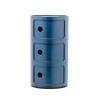Meuble Componibili Classic 3 Portes bleu - Kartell Valente Design