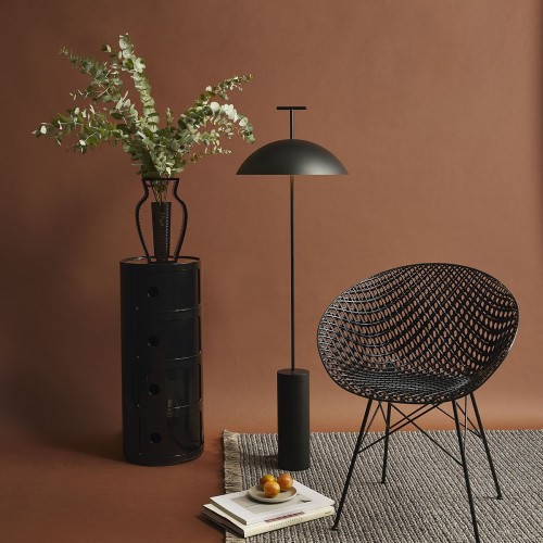 Meuble Componibili Classic 4 Portes noir Kartell - Valente Design - mise en scène