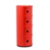 Meuble Componibili Classic 4 Portes rouge Kartell - Valente Design - de côté