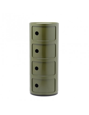 Meuble Componibili Classic 4 Portes vert Kartell - Valente Design - de face