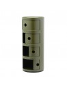 Meuble Componibili Classic 4 Portes vert Kartell - Valente Design - portes ouvertes