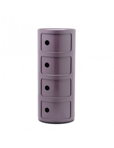 Meuble Componibili Classic 4 Portes violet Kartell - Valente Design - de face
