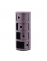 Meuble Componibili Classic 4 Portes violet Kartell - Valente Design - portes ouvertes