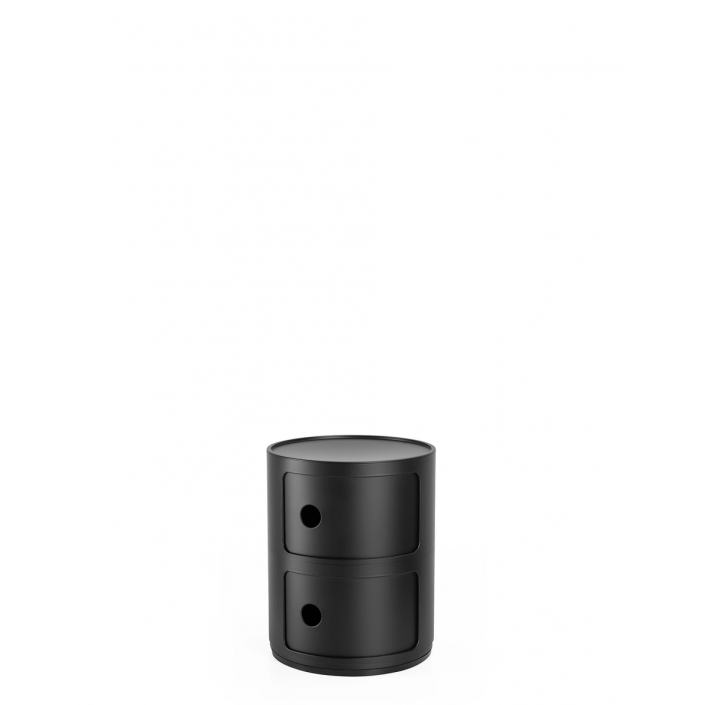 Meuble Componibili Recycled 2 Portes noir mat Kartell - Valente Design