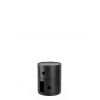 Meuble Componibili Recycled 2 Portes noir mat Kartell - Valente Design - porte ouverte