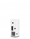 Meuble Componibili Recycled 3 Portes blanc mat Kartell - Valente Design - portes ouvertes