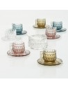 Set café JELLIES FAMILY cristal, vert, bleu clair et rose Kartell - Valente Design