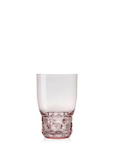 Verre à eau JELLIES FAMILY rose Kartell - Valente Design - vue de face