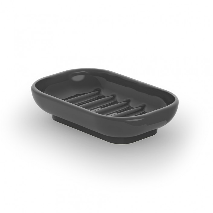 Porte-savon Porzellan DW 543 - noir - Decor Walther - Valentedesign.com