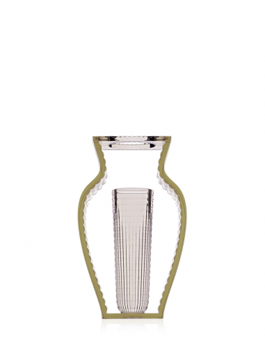 Vase I SHINE vert Kartell - Valente Design - de face