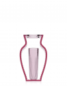 Vase I SHINE rose Kartell - Valente Design - de face