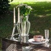 Vase I SHINE cristal Kartell - Valente Design - mise en scène table extérieure